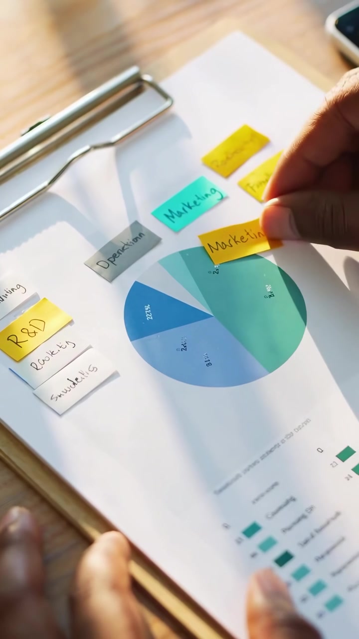 Professional Analyzing Business Growth and Financial Data on Devices
