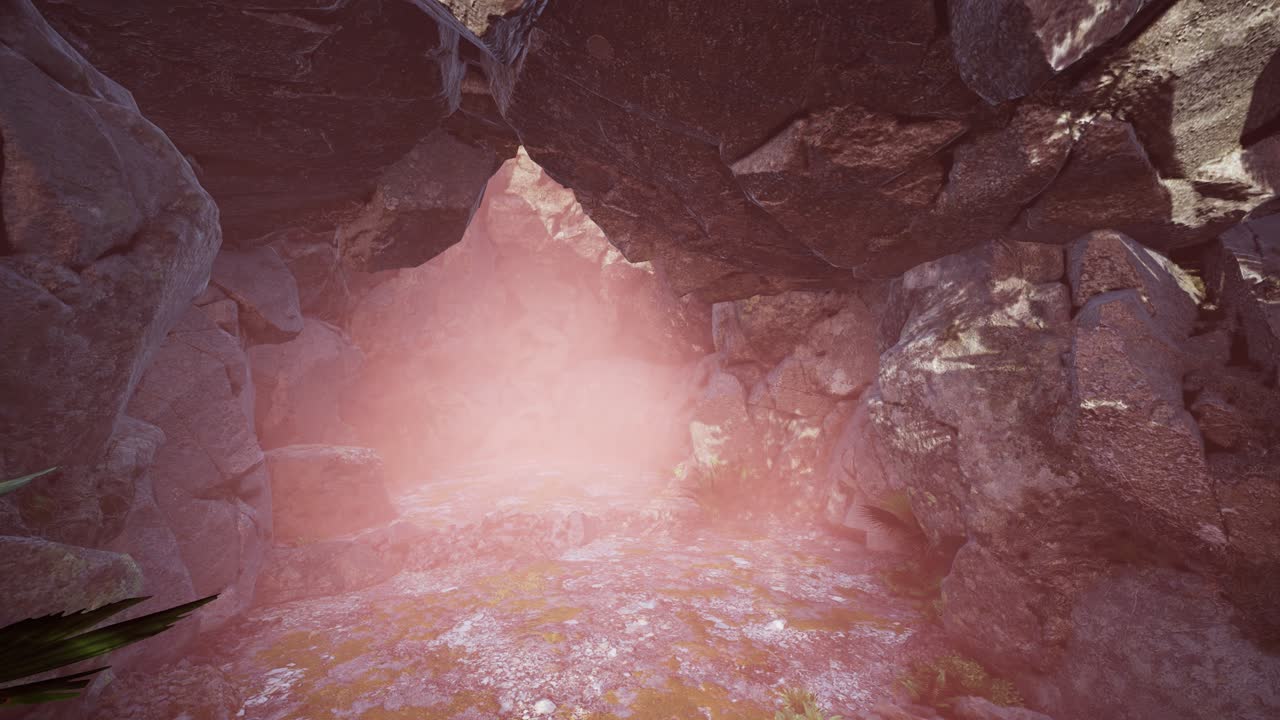 Sun Light inside Mysterious Cave