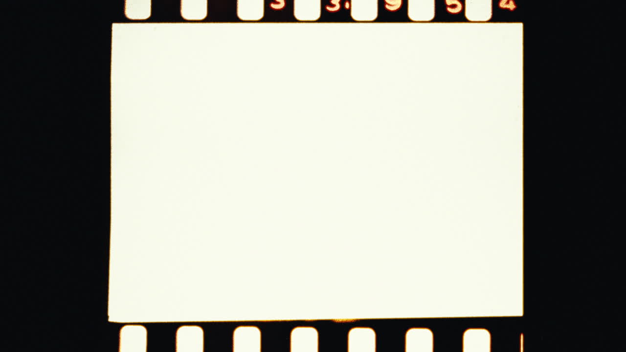 marco de película en blanco