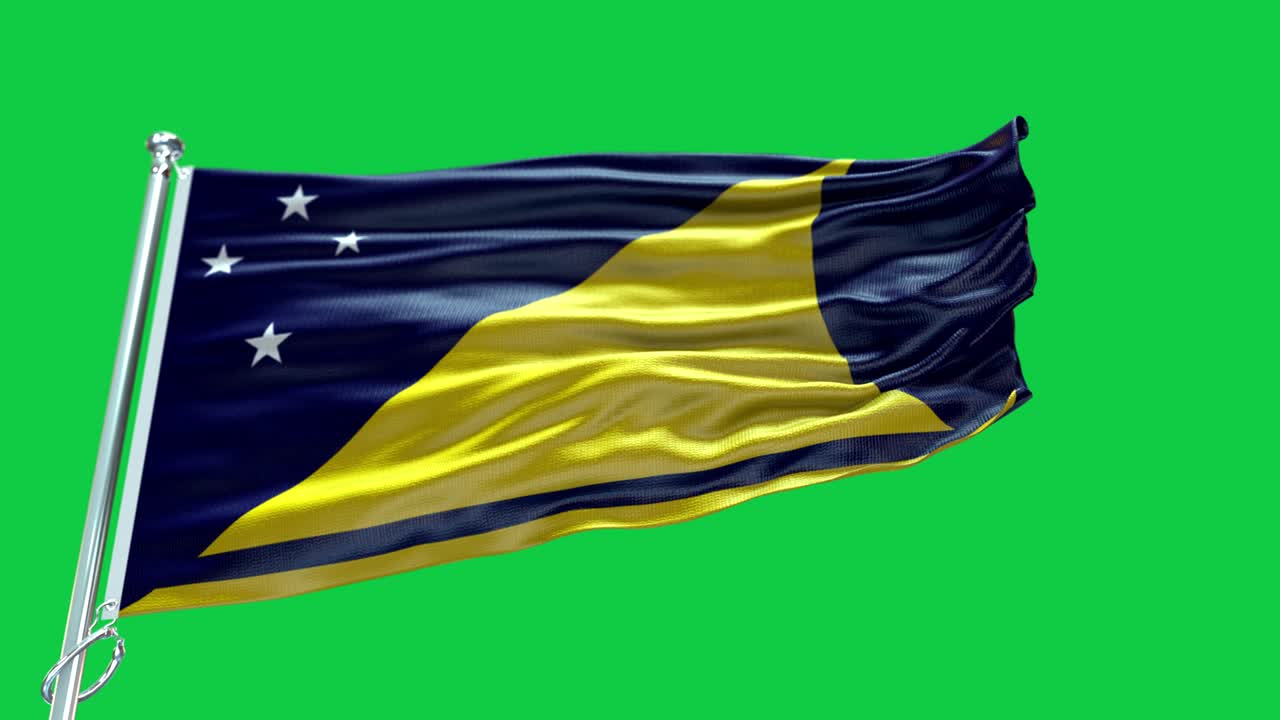 4k Highly Detailed Flag Of Tokelau - Tokelau Flag High Detail - National flag Tokelau wave Pattern loopable Elements