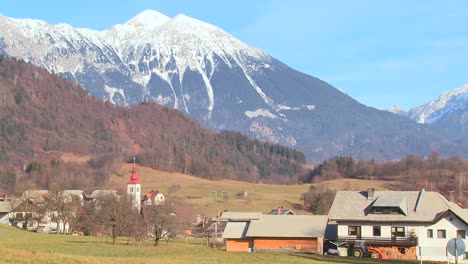 El-Campo-De-Eslovenia-Austria-Suiza-O-Una-Nación-De-Europa-Del-Este