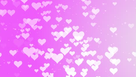 fondo de corazones rosados