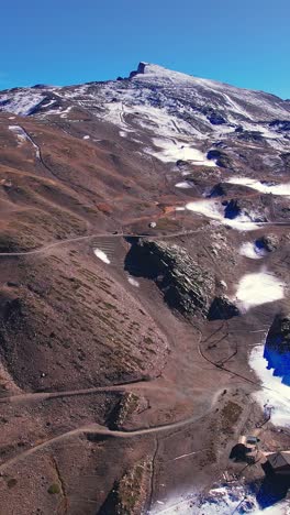 la estación de esquí de sierra nevada, españa. vista aérea