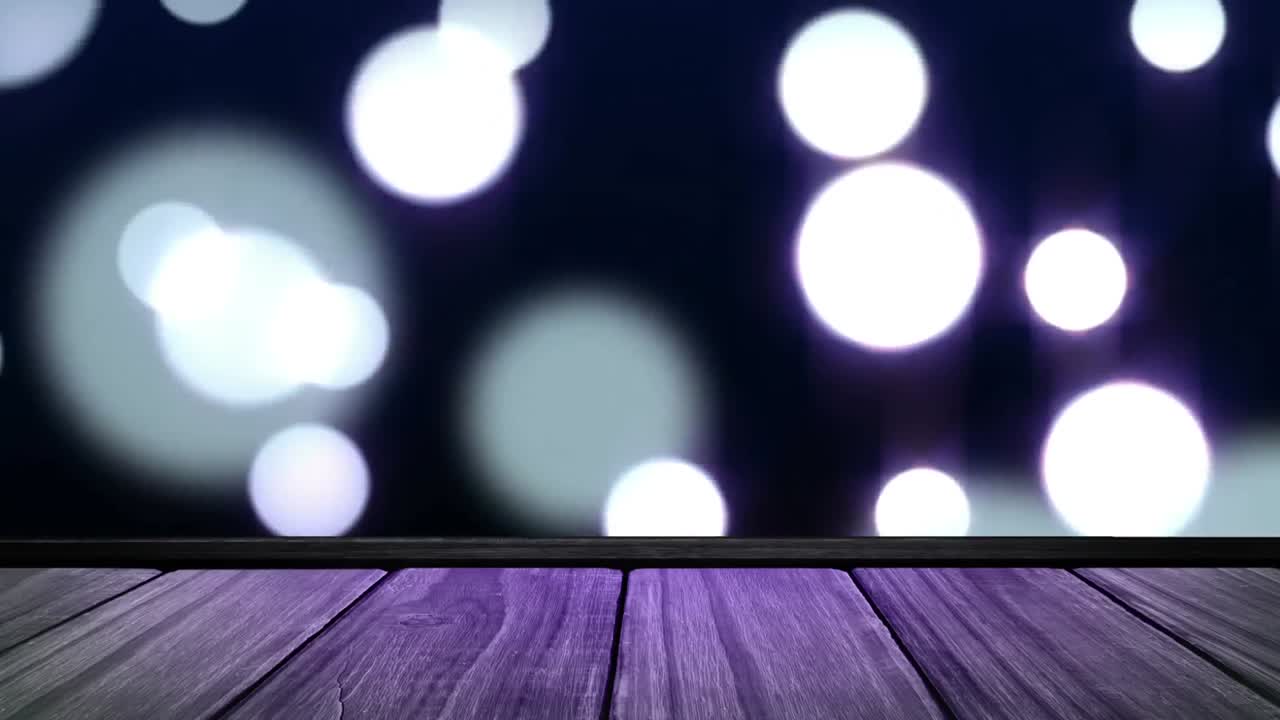 las luces bokeh cayendo