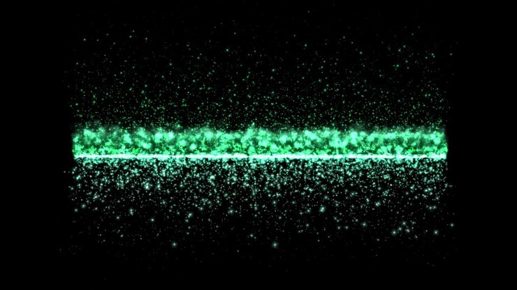 Flame straight line bar color particle motion graphics