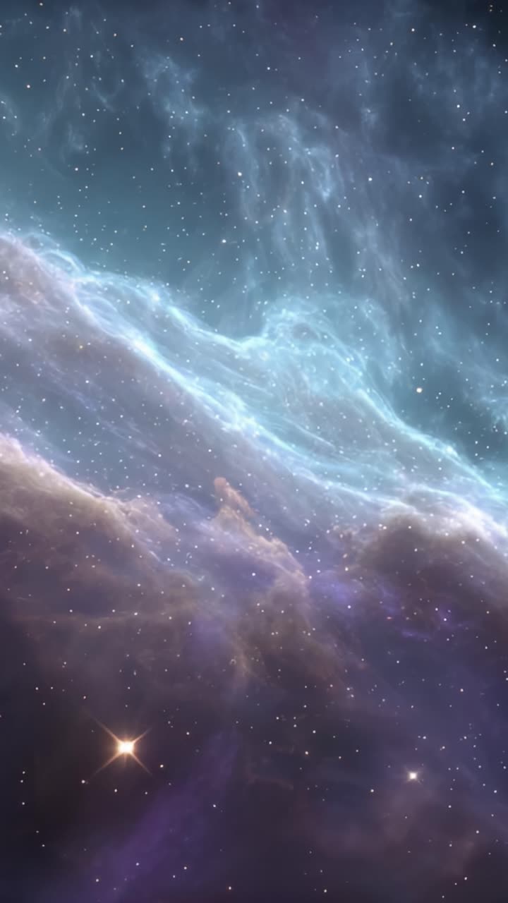 A Stunning Cosmic Display: Nebulae and Stars Intertwined in a Celestial Dance of Bright Colors and Dazzling Light in the Vast Expanses of the Universe