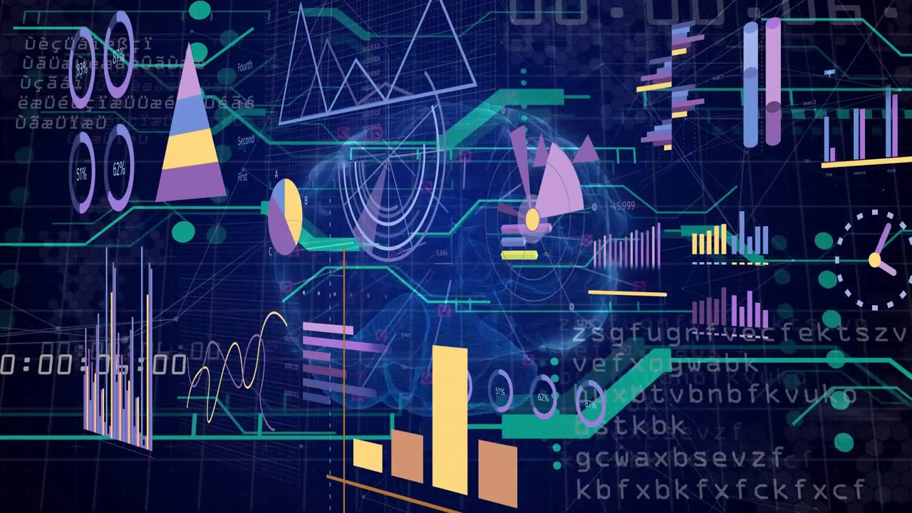 On data refresh animated HUD updating charts, rotating grid and scanning nodes showing live data