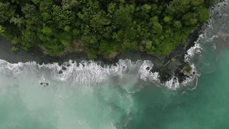 cenital view of beautiful sea in gorgona island