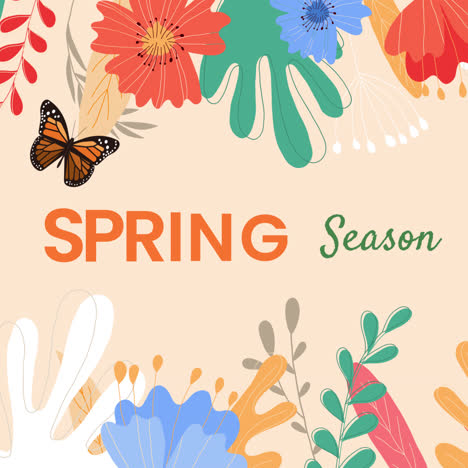 fondo floral de la temporada de primavera
