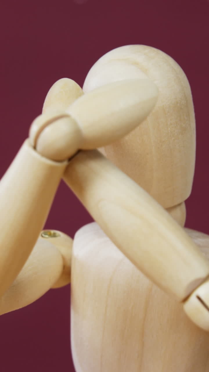 estatuilla frente a un corazón roto