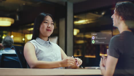Business Meeting with Live Chat