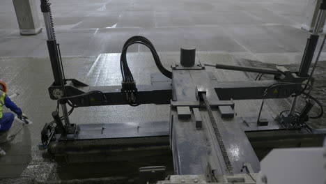 Concrete Floor Pouring with Machine