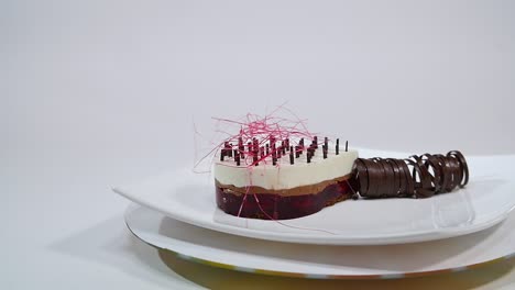 gourmet chocolate cherry layer cake