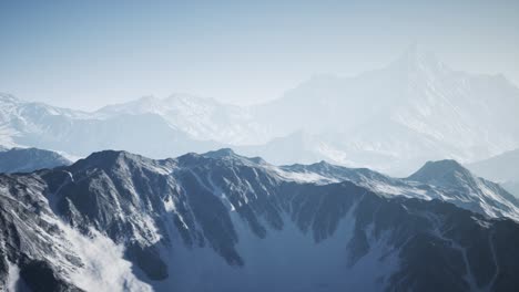 alps mountains from the air