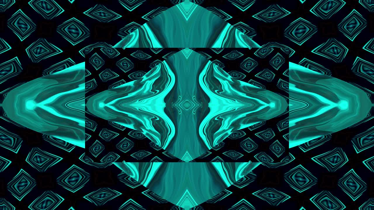 Green flowing liquid waves abstract motion blurred background.