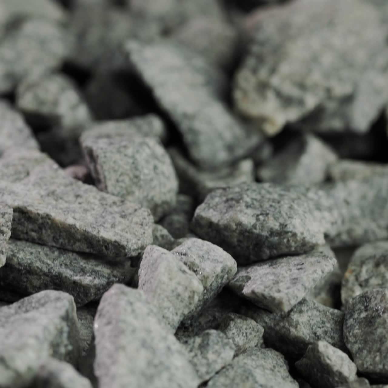 콘크리트 잔해의 클로즈업