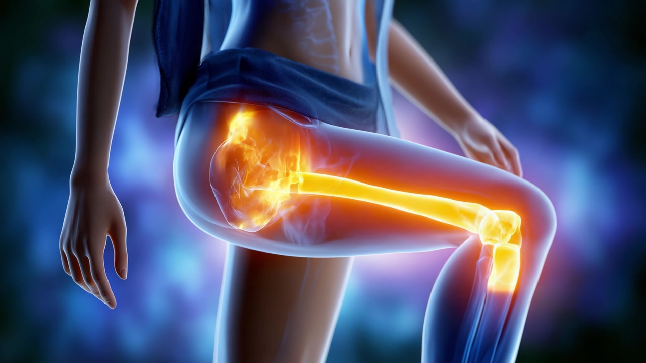 Anatomical Insights: A Detailed View of Hip and Knee Joint Dynamics Illustrating Movement and Joint Interaction through Advanced Imaging Techniques