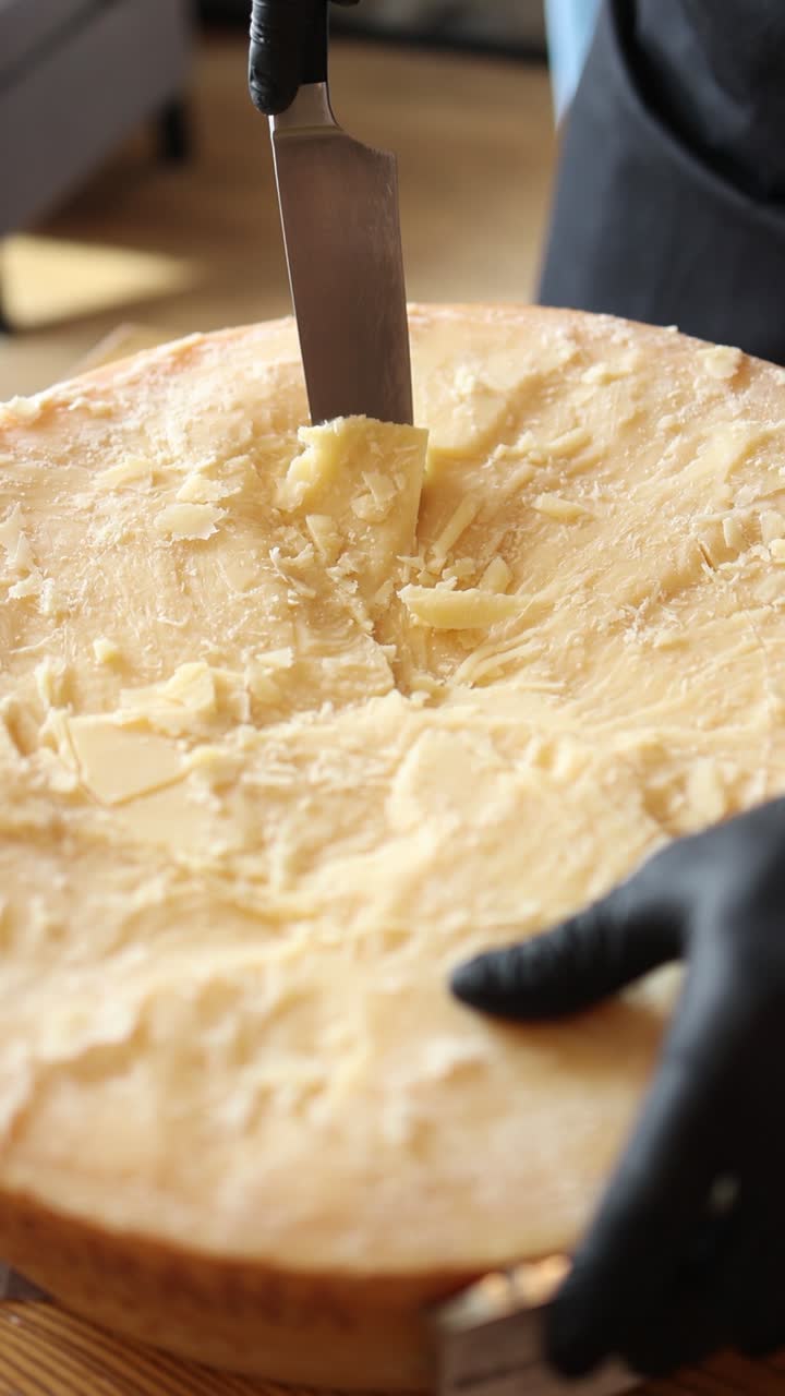 Cutting a Wheel of Cheese