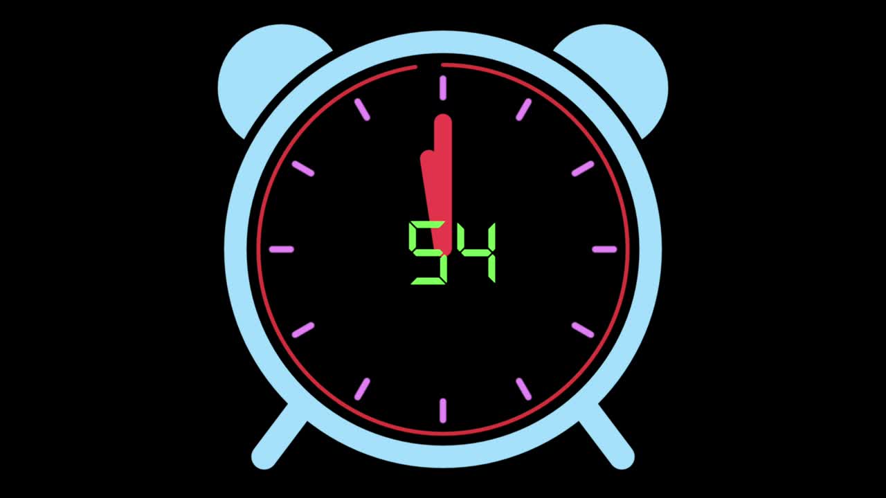 60 초 카운트다운 알람 시계