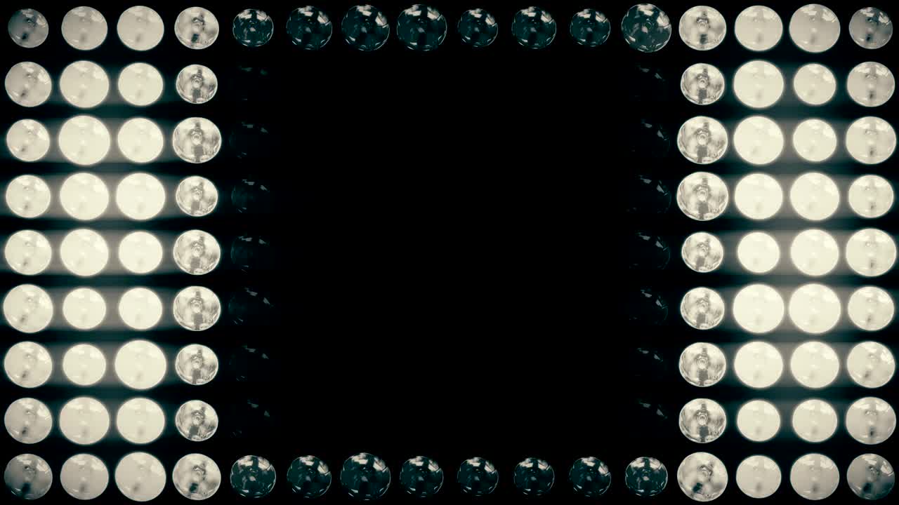 4k animado luces intermitentes fondo de la pared