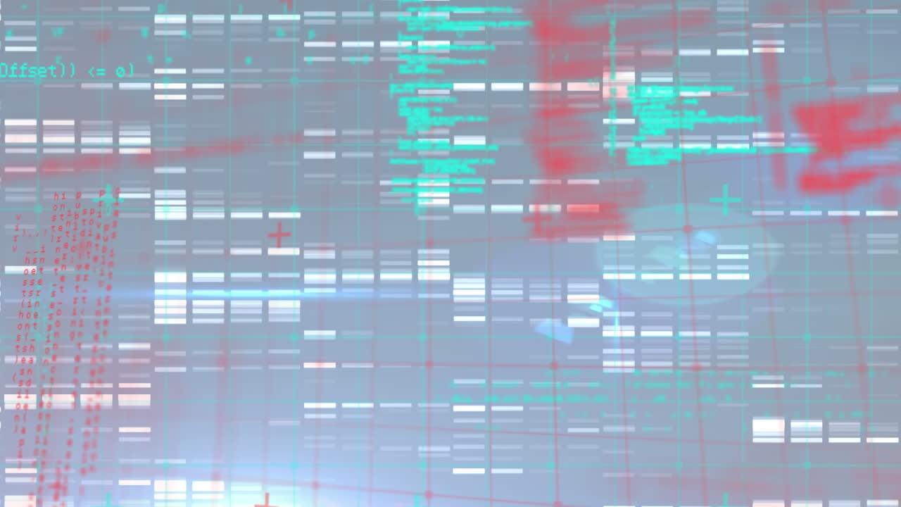 animación de columnas móviles sobre el procesamiento de datos sobre fondo negro