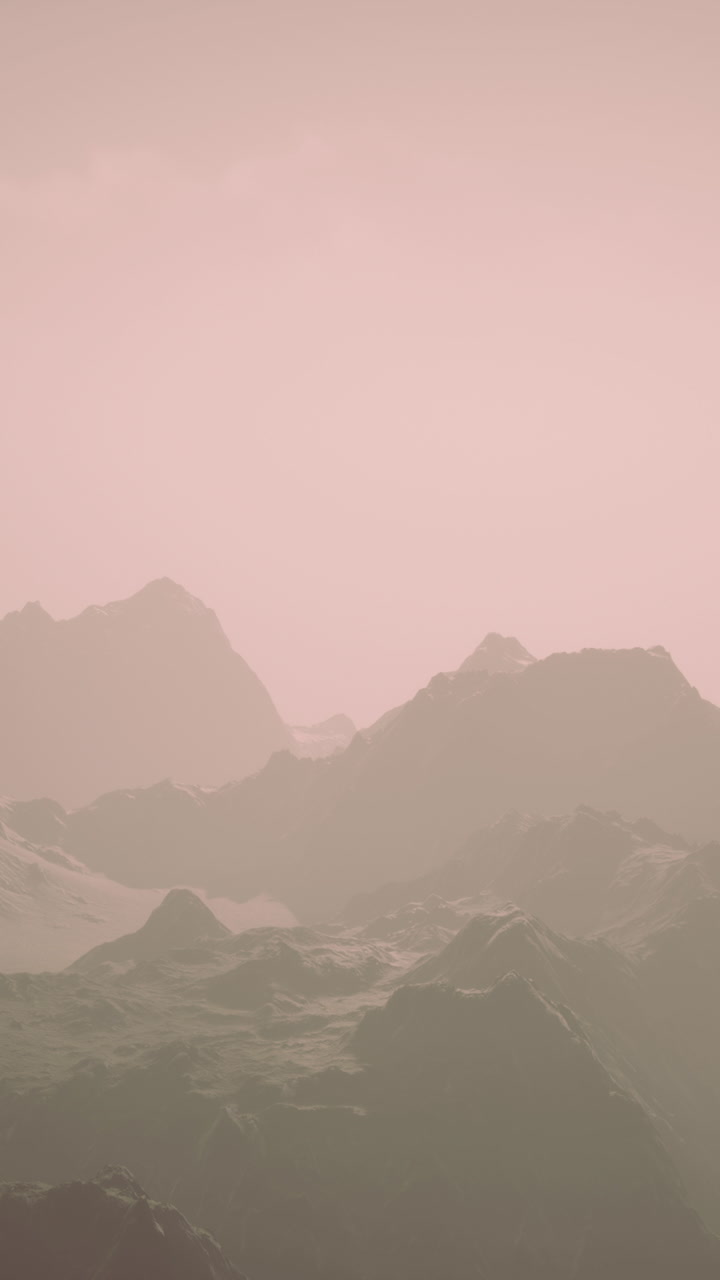 paisaje de la cordillera de niebla