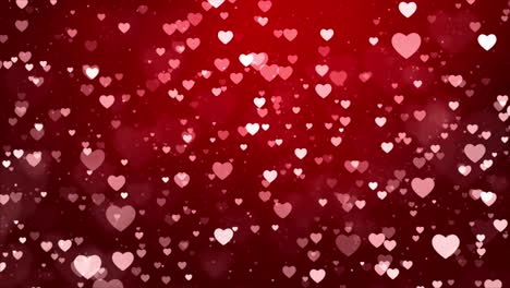 red hearts background