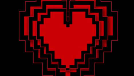 Pixel-heart-beating-on-black-background