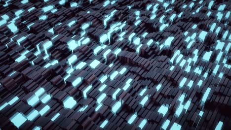 4k abstract blockchain concept.