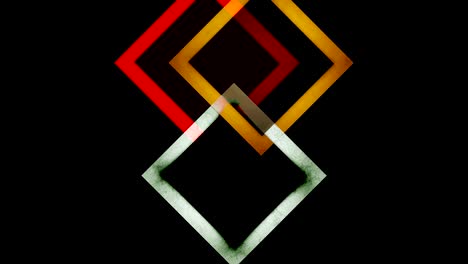 graphic pattern of rhombus shapes moving in the background in various directions.