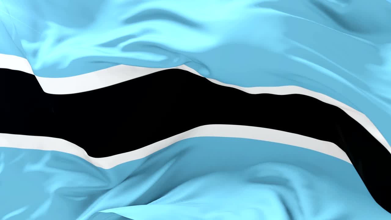 푸른 하늘과 함께 느리게 바람에 흔들리는 모츠와나 발, 루프