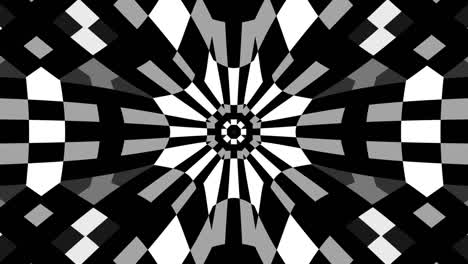 black and white kaleidoscope - 1