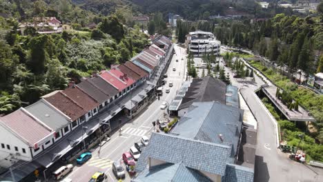 general landscape view of the brinchang district within the cameron highlands area of malaysia