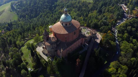 sanctuary of the madonna di san luca, bologna, emilia-romagna, italy, october 2021