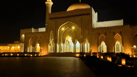 night view of a mosque