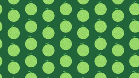 animación de bucle de ilustración de melón.