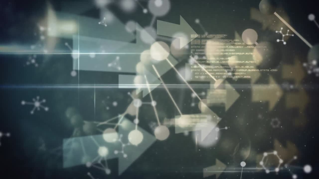 데이터 처리에 대한 모양과 화살표의 애니메이션