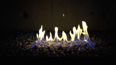 different angles of artificial fire burning giving a modern, rusty, ambiental vibe