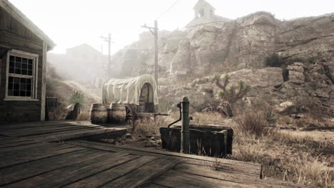 abandoned western town