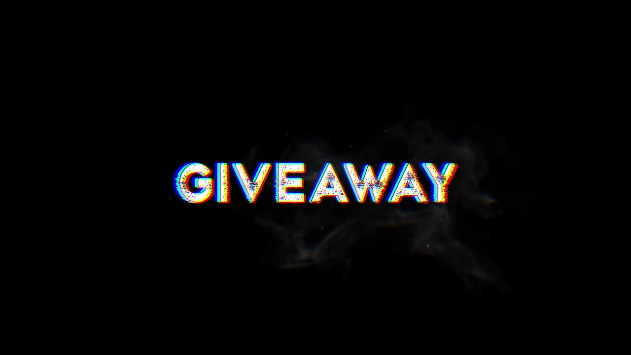 Giveaway Tekstanimation med Glitch-effekt og Røg