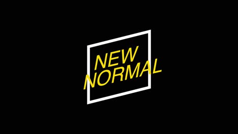 new normal text animation covid 19 box sqeque