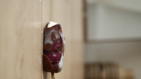 chocolate covered ice cream popsicle
