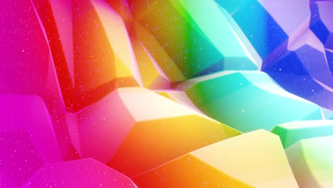 hermosa superficie abstracta 3d con extrusión o desplazamiento de ondas se transforman en bucle. gradiente arco iris. material mate suave como dulzura o mermelada con ligero brillo interno, brilla en la superficie de morphing.
