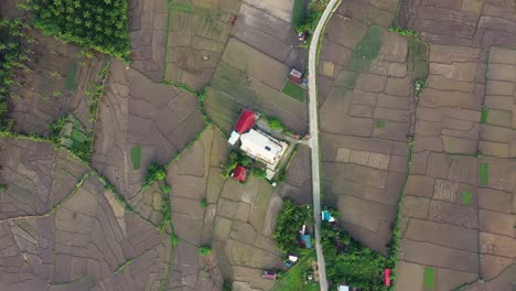 Vast-Farmland-Along-Country-Road-In-A-Countryside-Village-of-Saint-Bernard,-Province-Of-Southern-Leyte-in-the-Philippines