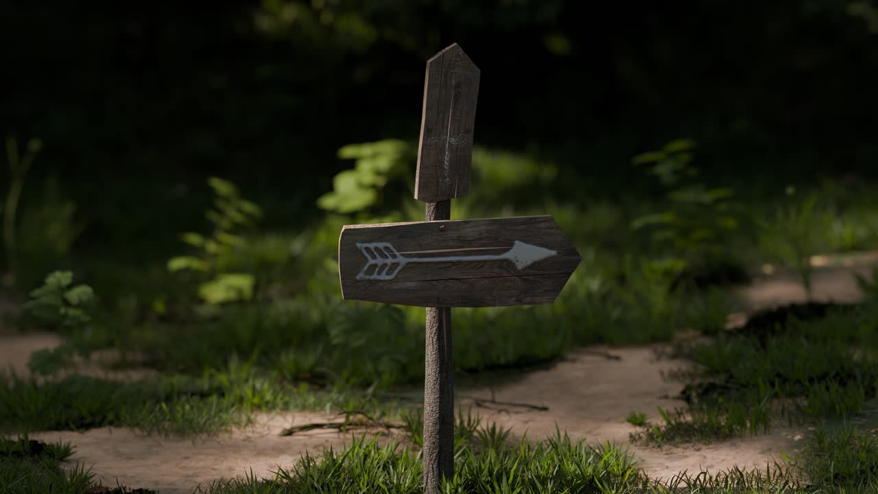 Signpost in the Forest