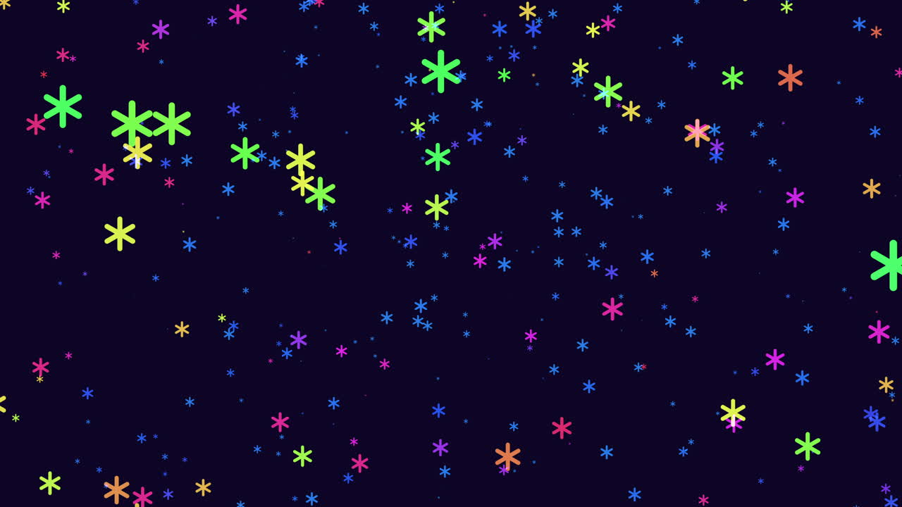 スターバースト (vibrant starburst) は色とりどりの星が魅力的な円形の形をとっている