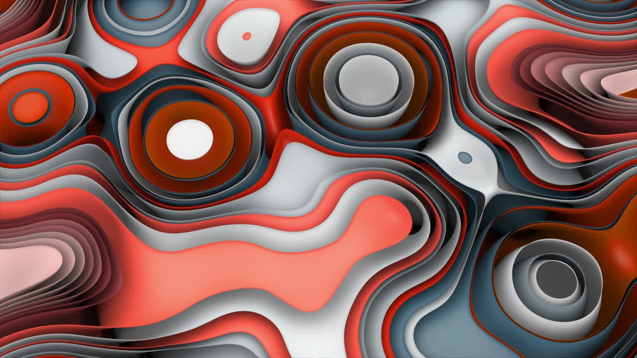 Abstract Colorful Wavy Background Loop