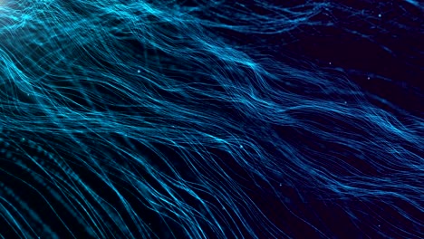nuevo diseño abstracto de partículas digitales flujo de onda y puntos para el fondo de movimiento