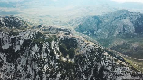 aerial view of mountainous landscape