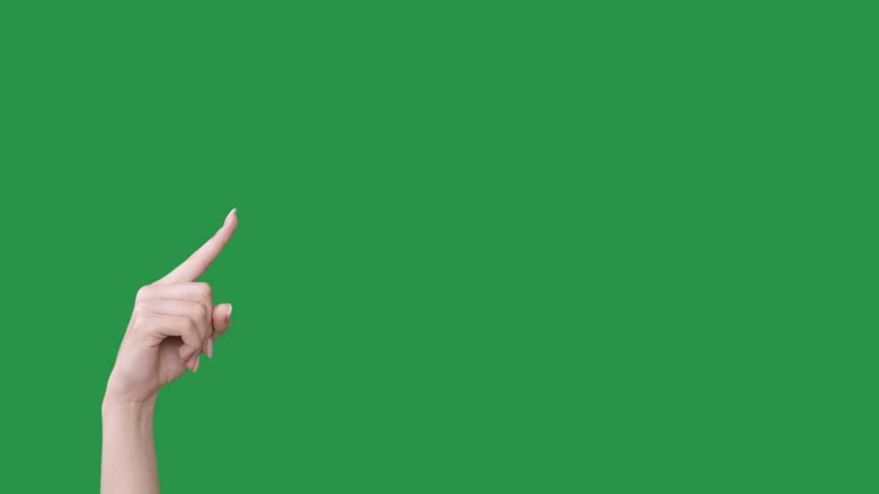 pointing finger advertising background female hand